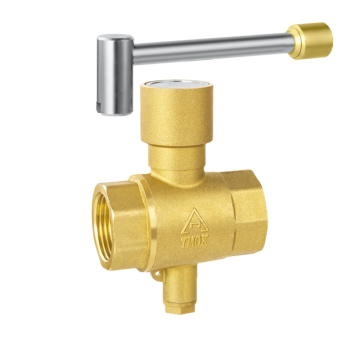 TMOK Hammer lock temperature test ball valve full port brass ball valve with lock